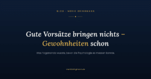 gute Gewohnheiten entwickeln