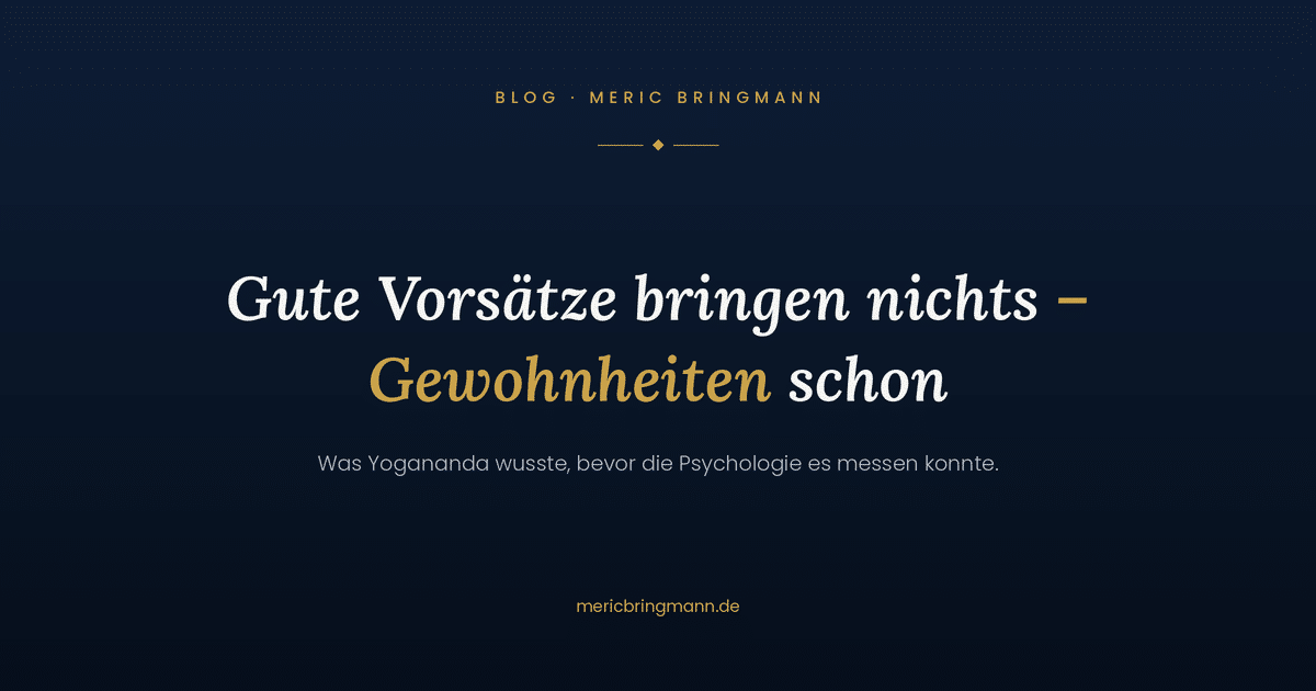 gute Gewohnheiten entwickeln